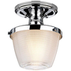 LAMPA sufitowa QZ-DUBLIN-SF-PC Elstead QUOIZEL szklana OPRAWA łazienkowa IP44 chrom