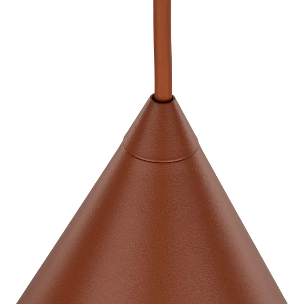 Wisząca lampa stożkowa CONO 10076 nad stół ceglany