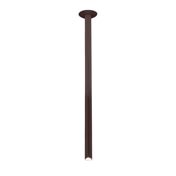 Lampa sufitowa metalowa ALHA 9425 Dohar tuba do jadalni brązowa