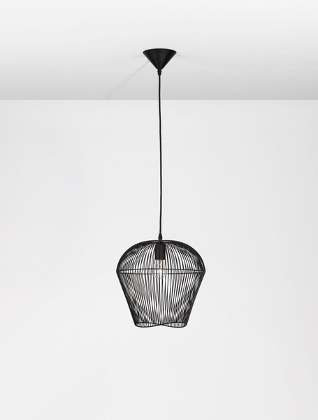 Wisząca lampa industrialna LE42929 do sypialni czarna