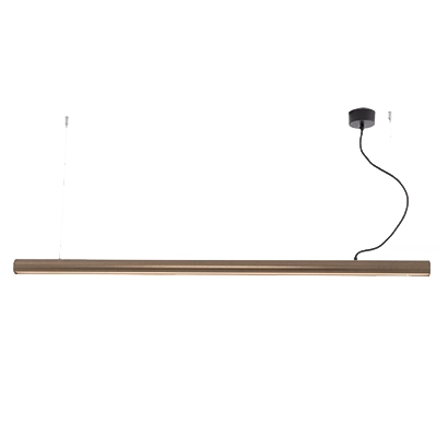 Liniowa lampa wisząca 22207 LED 45W 3000K podłużna brązowy