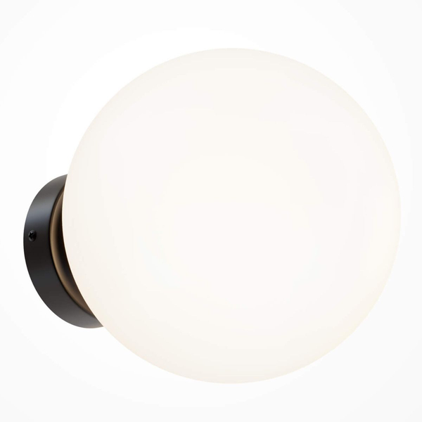 Kinkiet kulisty Basic Form MOD321WL-01B ball biała czarna