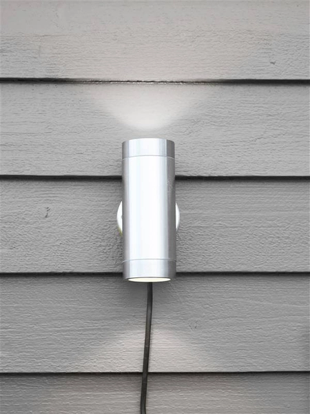 Ogrodowa lampa ścienna Garden okrągła LED 3W 3000K aluminium