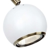Kinkiet LAMPA ścienna COCO 106872 Markslojd metalowa OPRAWA na regulowanym ramieniu kula ball biała