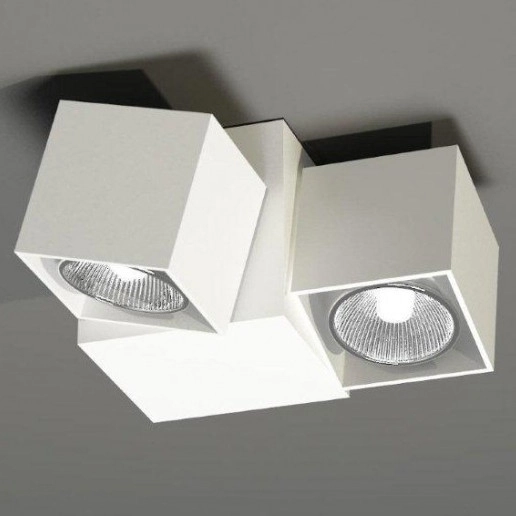 Natynkowa LAMPA sufitowa BIZEN 7216 Shilo metalowa OPRAWA reflektorowa plafon kostki białe