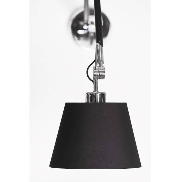 Czarna lampa ścienna Zyta AZ1844+AZ2600 Azzardo z regulacją do przedpokoju