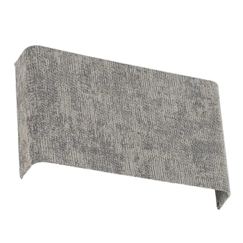 Kwadratowy ścienny kinkiet LAGO 11678 tkanina szara