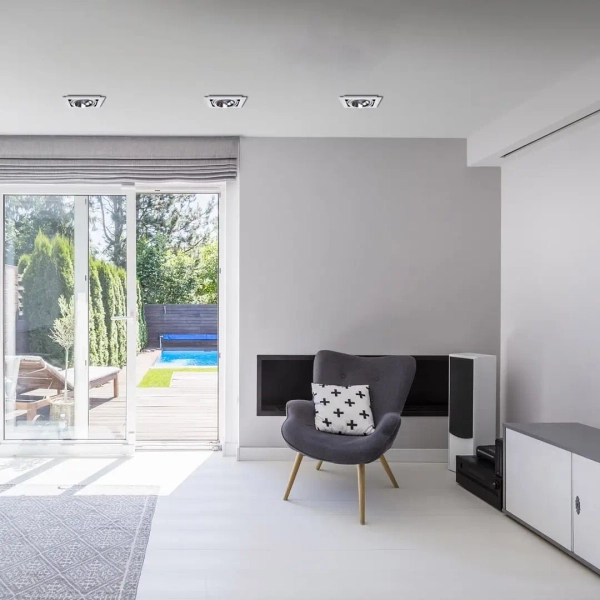 Podtynkowa lampa sufitowa PLAZA ML4739 metalowa biała