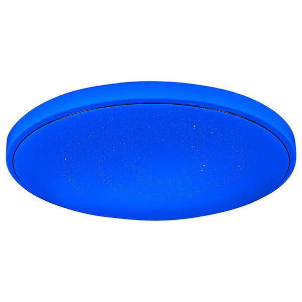 Okrągła LAMPA sufitowa BRUCE 2118 Rabalux metalowy plafon LED RGB 60W 3000K - 6000K z pilotem chrom
