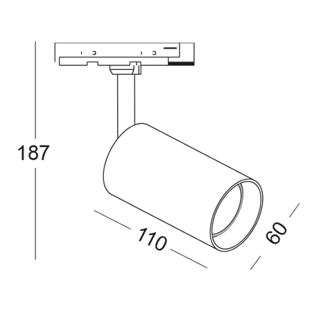 Lampa sufitowa jednofazowa STALA 701001005 metalowa tubka złota