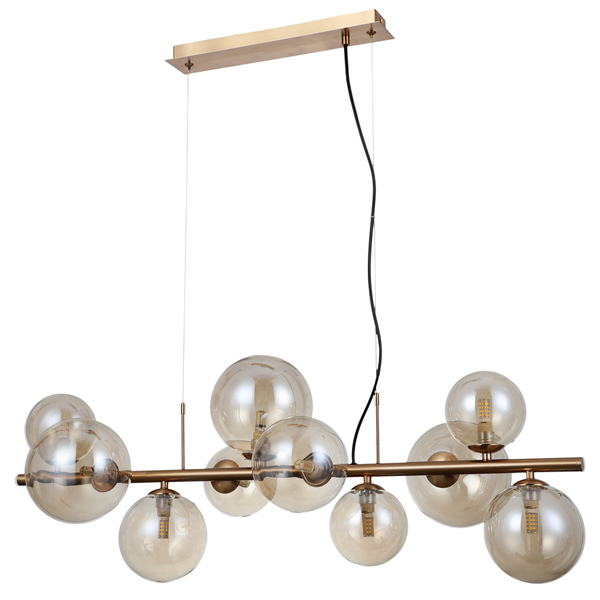 Wisząca lampa Canello PND-406007-10-HBR stylowa mosiężna