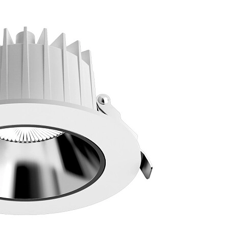 Wpust LAMPA łazienkowa KEA 8773 Nowodvorski okrągła OPRAWA sufitowa LED 20W 3000K metalowa IP44 biała