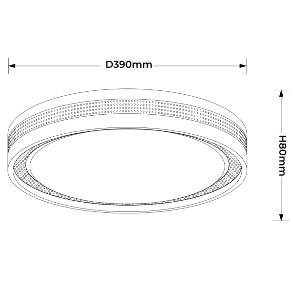 Natynkowy plafon ledowy Ronda LP-9587/1C-40 WH LED 25W 3000-6000K biały
