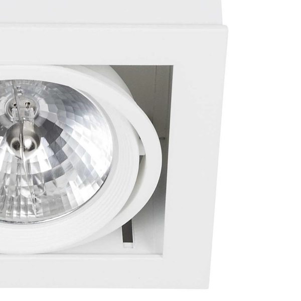 Spot LAMPA natynkowa BOX 6455 Nowodvorski metalowa OPRAWA sufitowa biała