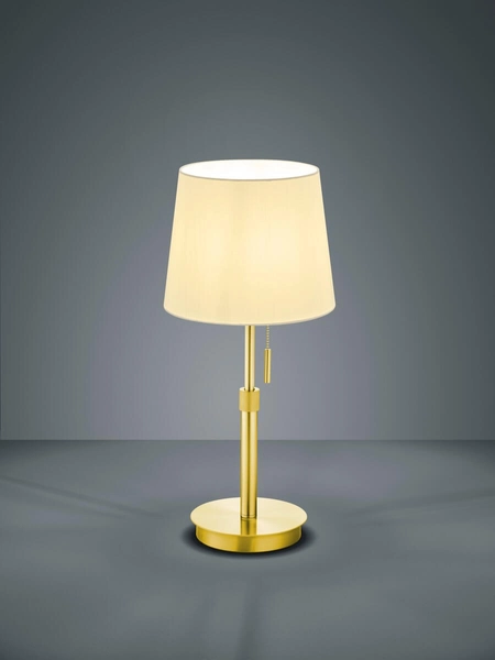 Nocna lampa stojąca Lyon 509100108 na komodę złota biała