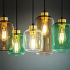 Potrójna wisząca lampa Marco 3325 TK Lighting owalna szklana wielokolorowa