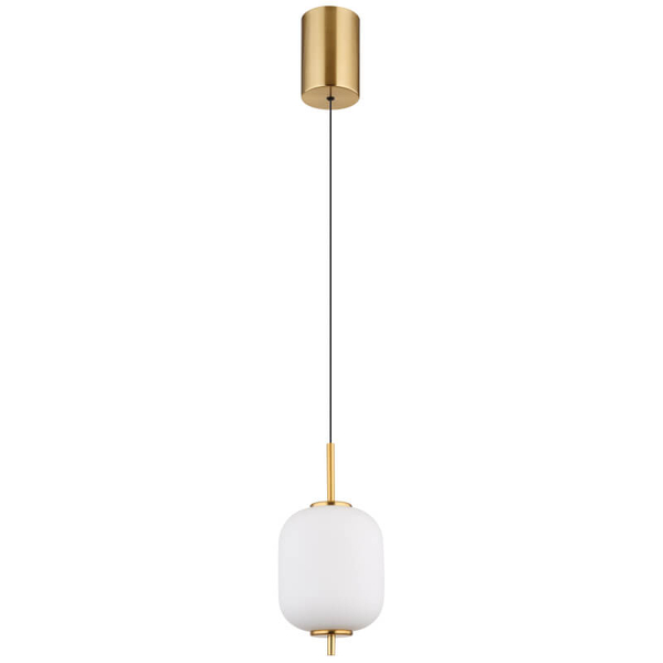 Szklana wisząca lampa Ewald 15217H LED 7W 3000K kule mosiądz