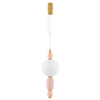 Zwisająca lampa do jadalni JOAQUIN LE44546 LED 12W 3000K kula złota różowa biała