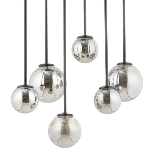 Lampa sufitowa nad stół kule Tulia 33498 Sigma kuliste klosze szara