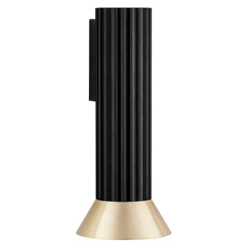 Metalowa lampa ścienna MARENZO LE45603 do sypialni czarna złota