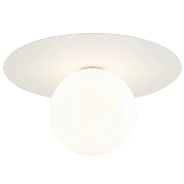 Nasufitowa lampa do kuchni Pixi 10227 bańka bubble ball biała