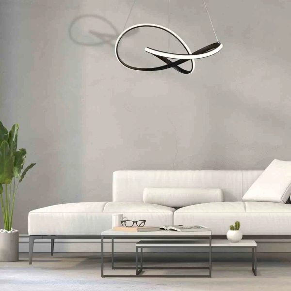 Geometryczna lampa wisząca CAPPIO ML6771 LED 36W 4000K czarny