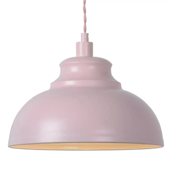 Wisząca lampa kopułowa Isla 34400/29/66 Lucide metalowa różowa