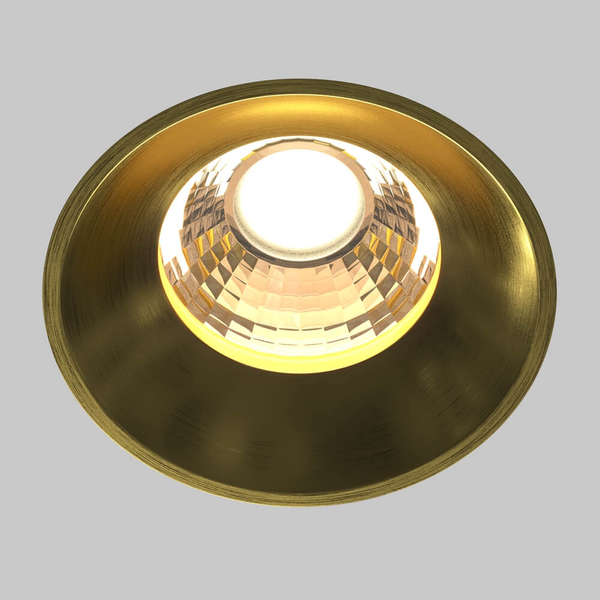 Podtynkowa lampa Round DL058-12W3K-TRS-BS LED 12W 3000K kuchenna mosiądz