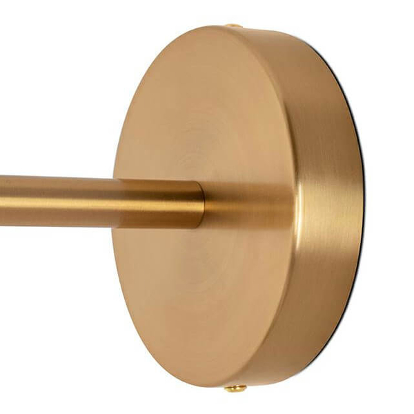 Klasyczna ścienna lampa Riva MSE010100394 Moosee metalowa złota