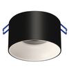 Metalowa lampa podtynkowa Panama do salonu czarna biała