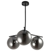 Lampa wisząca 3-punktowa Venus ST-5026-3 smoke Step kule przydymiona czarna
