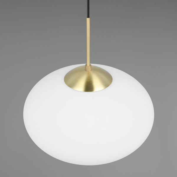 Zwis lampa salonowa FOMENTO 363190108 Trio pojedyncza bubble złoty biały
