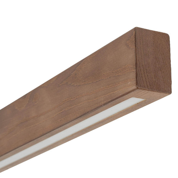 Nasufitowa lampa do jadalni Teo 6614 LED 22W 3000K boho drewniana