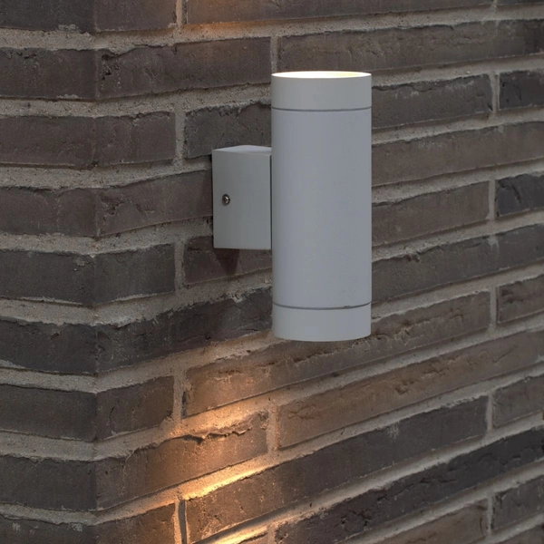 Zewnętrzny kinkiet góra-dół Tin 21519901 Nordlux tuba IP54 biała