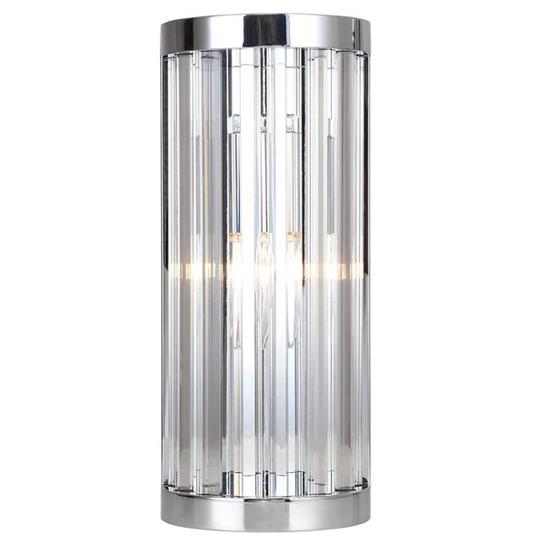 Kinkiet ścienny kryształowy Vetro LP-2910/1W L CH chrom przezroczysty