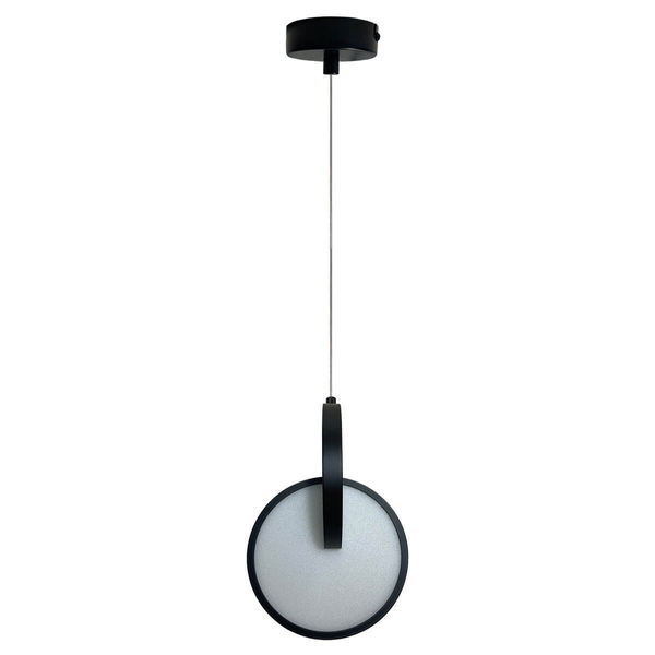 Okrągła lampa wisząca Circlo LP-1311/1P BK LED 8W 3000-6000K czarny biały