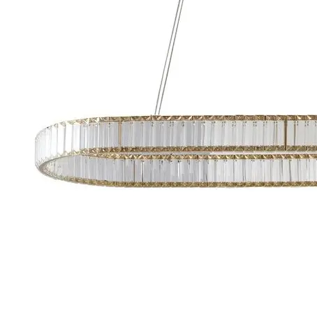 Kryształowa lampa wisząca SPARKING AZ6567 LED 80W CCT z pilotem złota