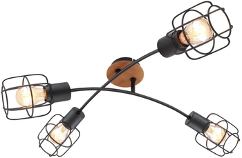 Lampa sufitowa Willa 54037-4D industrialna nad stół czarna