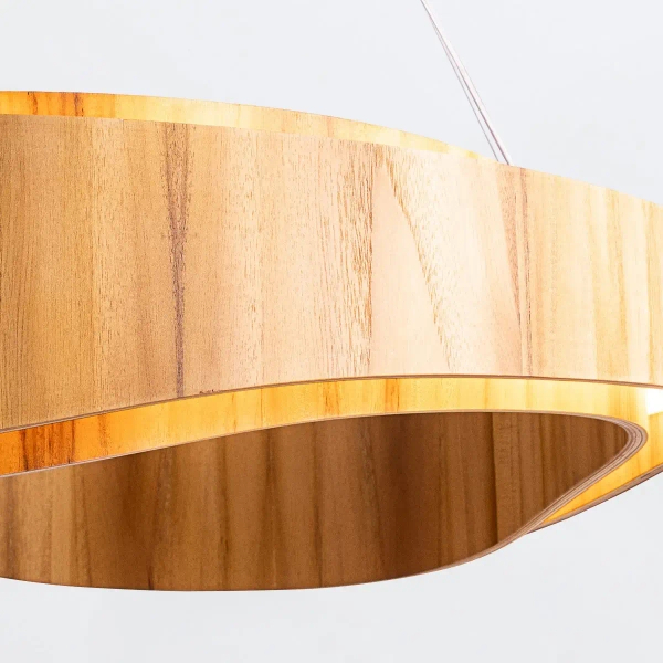 Zwieszana lampa Horizon QN-HORIZON-RING-LED-80-TEAK LED 58W 3000K brązowy