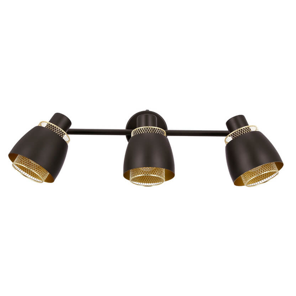 Salonowa lampa sufitowa Aleksandria 93-13767 reflektory czarny złoty