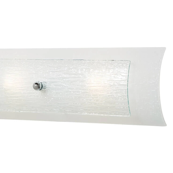 Szklany kinkiet do łazienki HK-DUET3-BATH nad umywalkę chrom