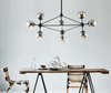 Industrialny żyrandol Bao Nero Fume OR80056 kule loft czarny
