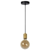 Wisząca lampa metalowa Jova 08426/01/02 Lucide loftowa złota czarna