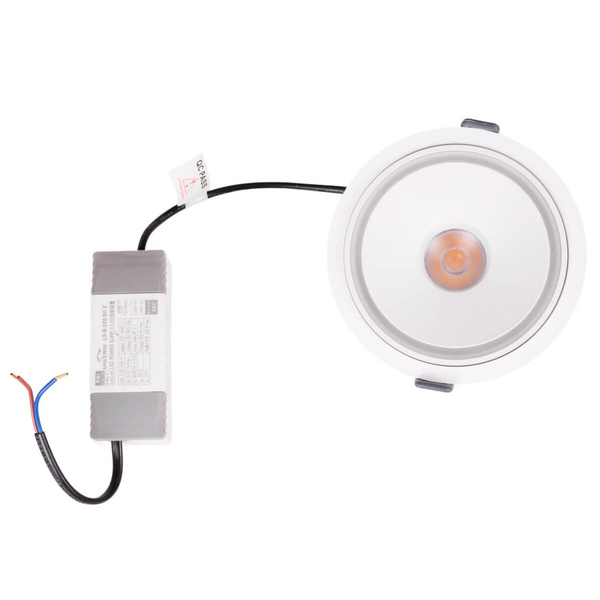 Sufitowe oczko wpustowe VECTOR H0139 LED 10W 3000K regulowane białe