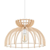 Lampa wisząca Kymi C 10572 Nowodvorski klatka nad stół drewniana