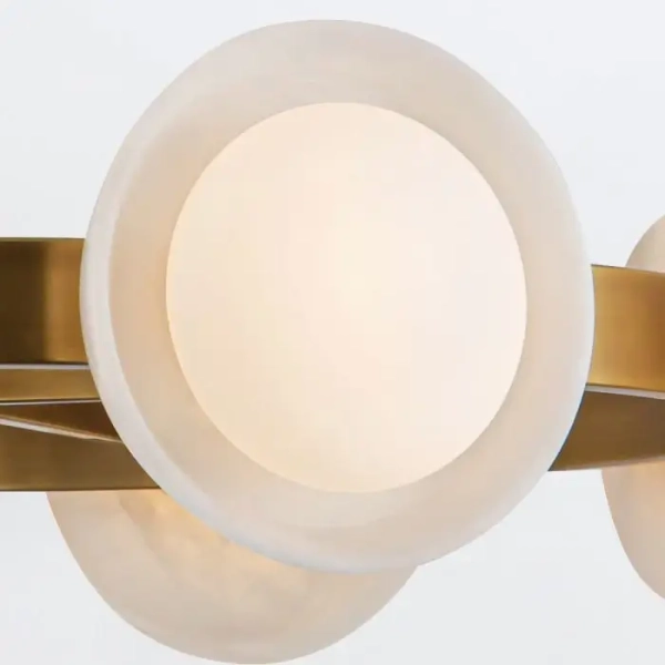 Alabastrowa lampa wisząca Alonso QN-ALONSO8-VBS-AR LED 30W 3000K mosiądz