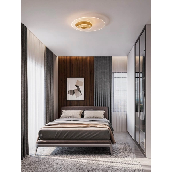 Lampa sufitowa HUARAL LE44442 LED 29W 3000K dyski przezroczysta złota