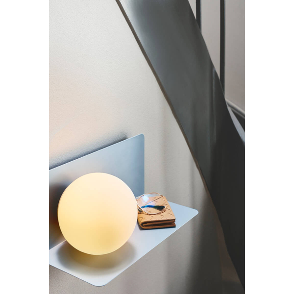 Kulista lampa na ścianę LILIBETH 2312931006 szklana niebieski