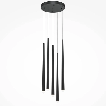 Zwisająca lampa Cascade MOD132PL-L30BK LED 31W 2500-3500K rurki czarny