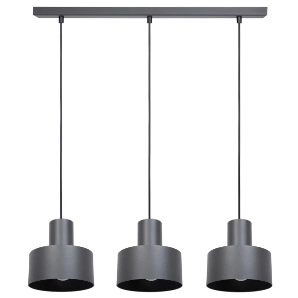 Loftowy żyrandol nad wyspę Rif 3 41165 do kuchni szary